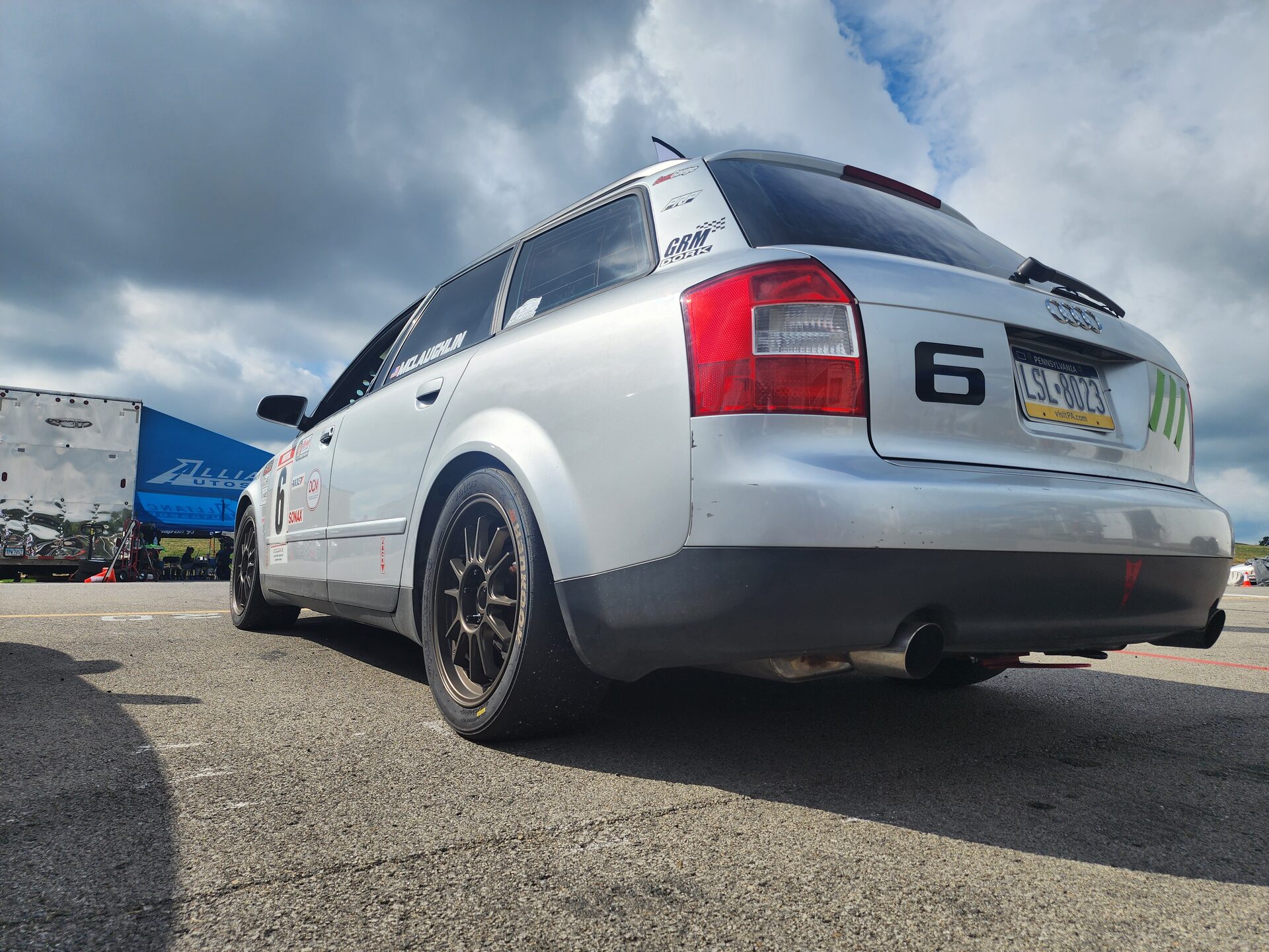Audi A4 Avant #6 rear quarter in paddock